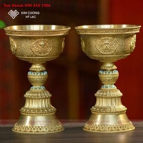 Set 2 CHÂN ĐÈN ĐỒNG
